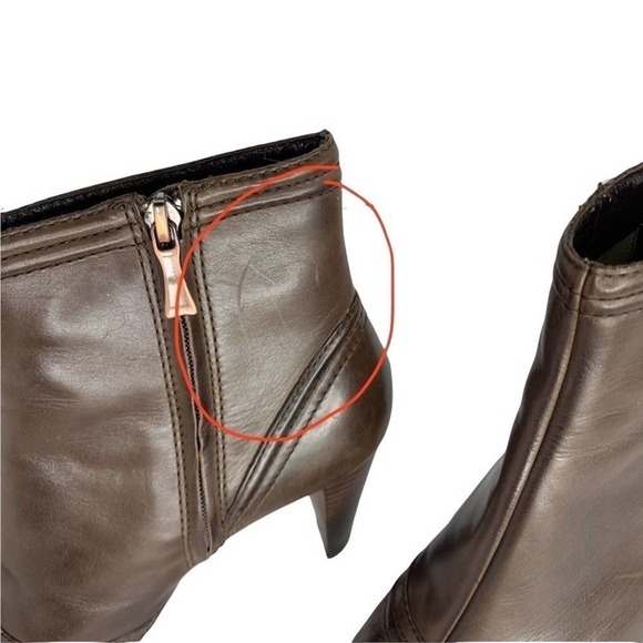 Max studio dark brown Kaiser ankle boot size 8M - Picture 3 of 12